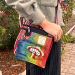 Hímzett Kender Táska - Narancsszínű Gombák