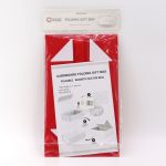 Lapos Ajándékdoboz - Közepes Négyzet (20x18.2x8cm) - Piros