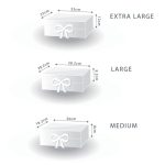 Lapos Ajándékdoboz - Nagy (28.2x20.2x9.2cm) - Kék