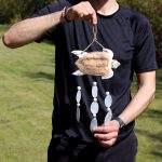 Fehér Teknős és Natúr Capiz Szélcsengő