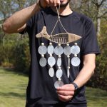 Raffia Hal és Natúr Capiz Szélcsengő