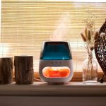 Színváltós USB Aroma Diffúzor - Himalája só és lángoló hatás