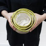 Natúr Juta Kosár - hármas szett - Olíva