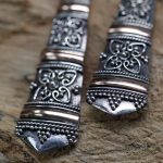 Ezüst és Arany Fülbevaló- Kő Cseppek