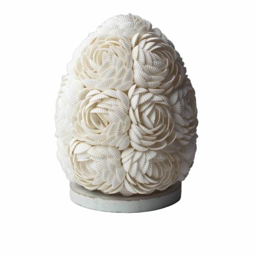 Boho Kagyló Lámpa - Ovális - 15cm