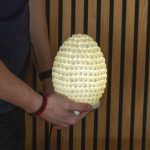 Boho Kagyló Lámpa - Csiga, ovális - 15cm
