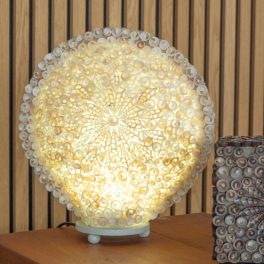 Boho Kagyló Lámpa - Vegyes - 30cm