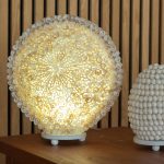 Boho Kagyló Lámpa - Vegyes - 30cm