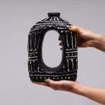 Ovális Váza - Barna 23cm