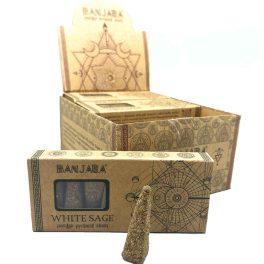 Banjara füstölő piramis - Fehét zsálya