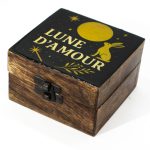 Kicsi Színes Bevonatú Fa Doboz  - Lune d'amore