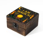 Kicsi Színes Bevonatú Fa Doboz  - I am magical