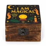 Kicsi Színes Bevonatú Fa Doboz  - I am magical