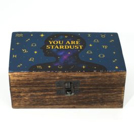 Közepes Színes Bevonatú Fa Doboz  - You are stardust