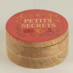 Kerek Színes Bevonatú Fa Doboz - Petite secrets