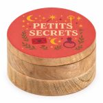 Kerek Színes Bevonatú Fa Doboz - Petite secrets