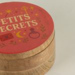 Kerek Színes Bevonatú Fa Doboz - Petite secrets