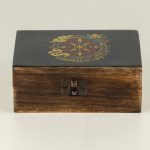 Közepes Színes Bevonatú Fa Doboz  - Compass of life