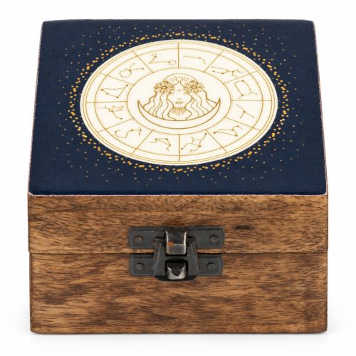Kicsi Színes Bevonatú Fa Doboz -  Virgo