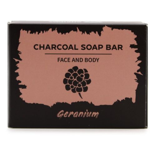 Aktív Szenes Szappan 85g - Geranium