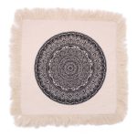 Hagyományos Mandala Párnahuzat - 45x45cm - fekete