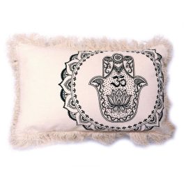 Hamsa Mandala Párnahuzat - 30x50cm - zöld