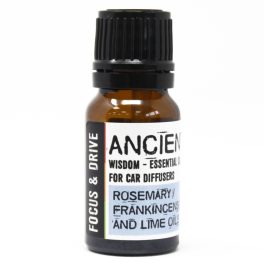   10ml Aromaterápiás Olaj Autós Diffúzorba - Összpontosíts és Vezess
