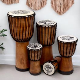 Kézműves djembe dob - 20cm