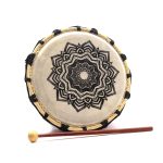 Mandala sámán dob ütővel - 20cm