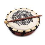 Mandala sámán dob ütővel - 20cm