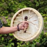 A sólyom szelleme - sámán dob és ütő - hangolható- 40cm