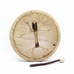 A medve szelleme - sámán dob és ütő - hangolható- 40cm