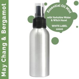   100ml Aeroszolos Illóolaj Szobaparfüm - May Chang és Bergamott - címke nélkül