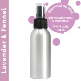   100ml Aeroszolos Illóolaj Szobaparfüm - Levendula és Édeskömény - címke nélkül