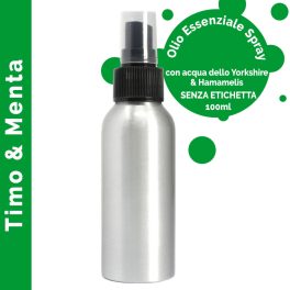   100ml Aeroszolos Illóolaj Szobaparfüm - Kakukkfű és Menta- címke nélkül