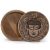 Nagy Kerek Doboz17.5x7.5cm - Buddha -Fekete Díszített