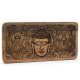 Hosszú Tálca 30x15x2.5cm - Buddha -Fekete Díszített