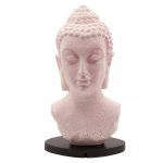 Buddha lámpa – repedezett hatás, rózsaszín– ovális talp - EU csatlakozó