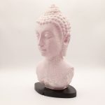 Buddha lámpa – repedezett hatás, rózsaszín– ovális talp - EU csatlakozó