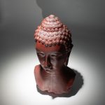 Buddha lámpa – repedezett hatás, láva– ovális talp - EU csatlakozó