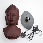 Buddha lámpa – repedezett hatás, láva– ovális talp