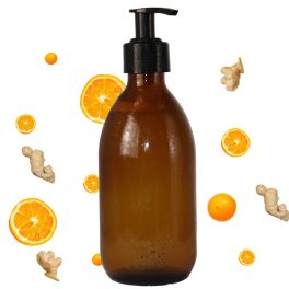  Gyömbér és Narancs Tusoló és Kézmosó Gél - címke nélkül 300ml
