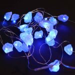 LED Fényfüzér Kristályokkal - Celesztit