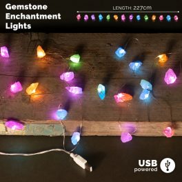 LED Fényfüzér Kristályokkal - Vegyes