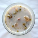 Zöld tea és Citrin - Gyertya Drágakövekkel - Pozitív Gondolkodás