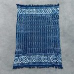 Kézműves Indigó Ágytakaró - 170x120cm - Seedha Nyilak