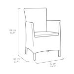 Iowa Balcony kerti bútor garnitúra luzon asztallal