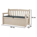 Eden Garden Bench pad és tároló