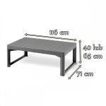 Corfu relax small sarokgarnitúra lyon asztallal