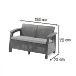 Corfu Love duo kerti bútor garnitúra luzon asztallal